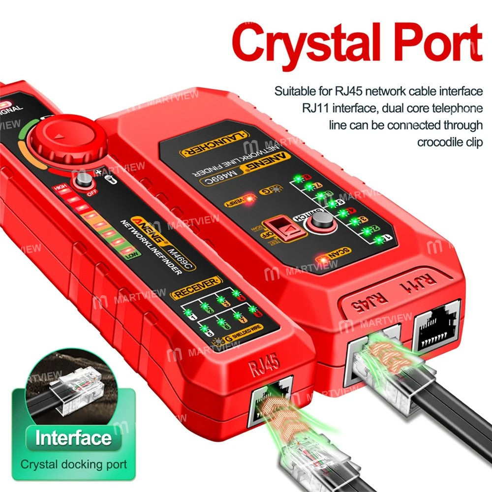 Multifunctionele Netwerkkabelzoeker en tester Rj45/Rj11