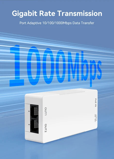 Poe Extender 802.3af/Plug & Play 48V 30W Voor Cameras/AP's